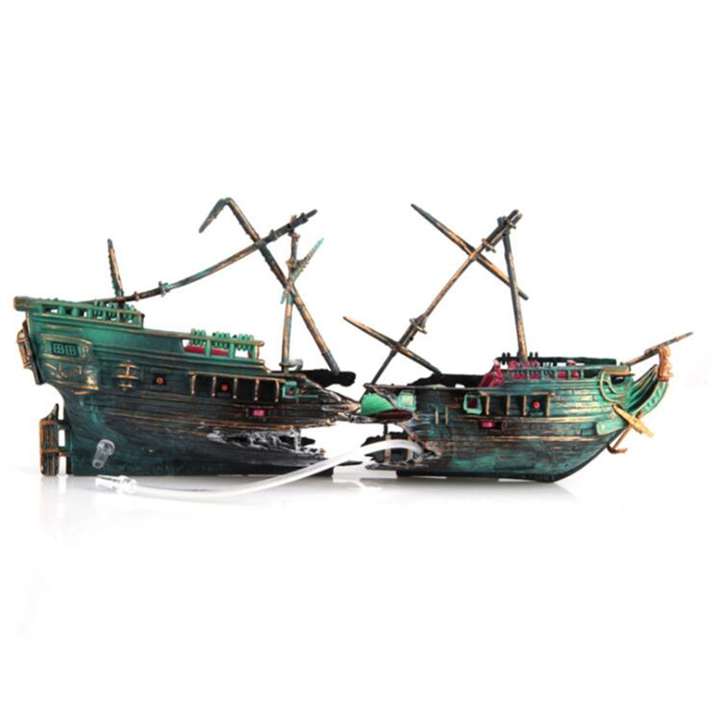 Aquarium Marina - HOT！Large Aquarium Decoration Boat Aquarium Ship