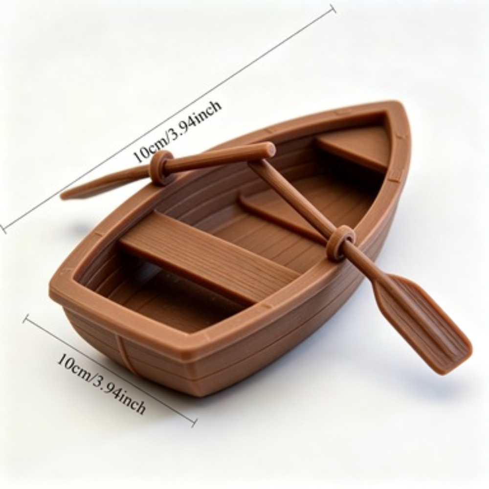 Mini Double Oar Wooden Boat Aq - огляд і ціна Aquarium Marina