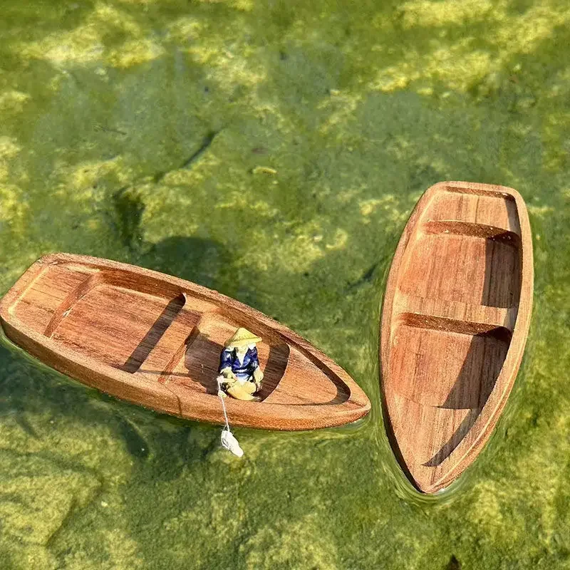 Handmade Wooden Boat Mini Floa - огляд і ціна Aquarium Marina