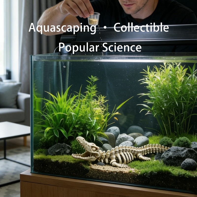 1Pcs Realistic Mosasaur Skelet - огляд і ціна Marine Aquarium Used